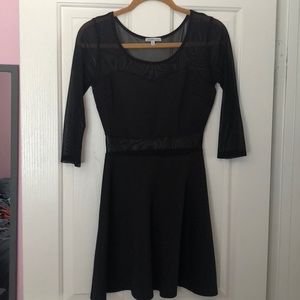 Black mesh dress